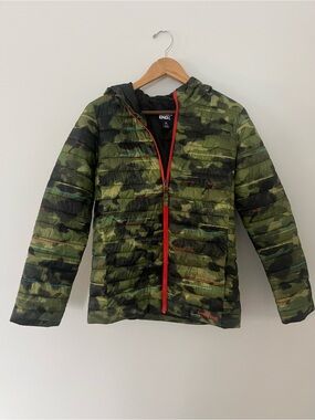 Lands' End camo Puffer Jacket BOYS XL